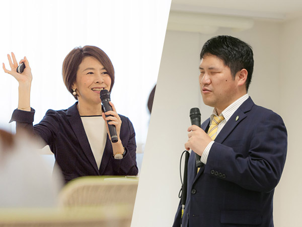 障害当事者講師による講義の様子